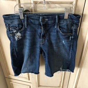 Mother Denim Looker Alley Cat Jeans ~Cut to Shorts